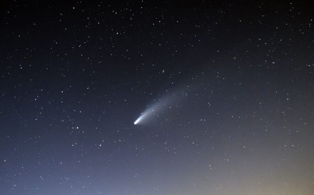 Cometa C/2020 F3 (Neowise) registrado de Cajazeiras, PB - Créditos: Caio Correia