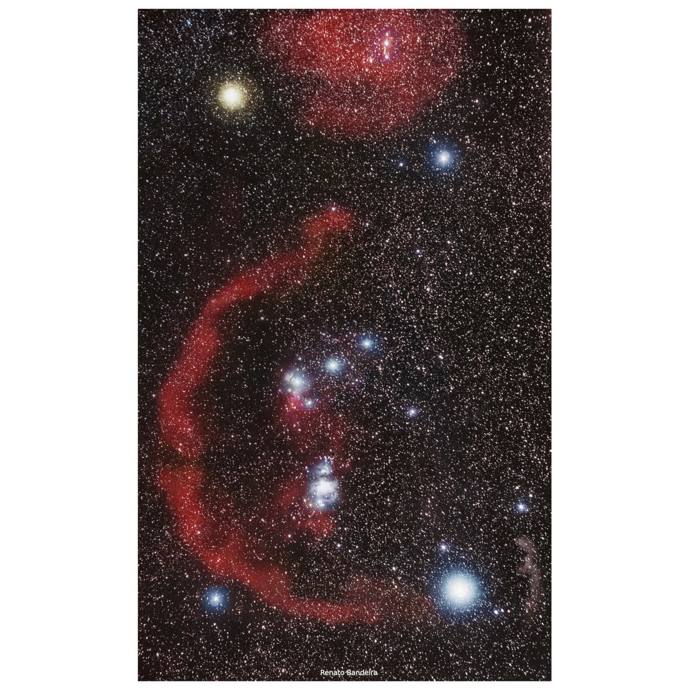 Nebulosas envolvendo a Constelação de Orion - Créditos: Renato Bandeira